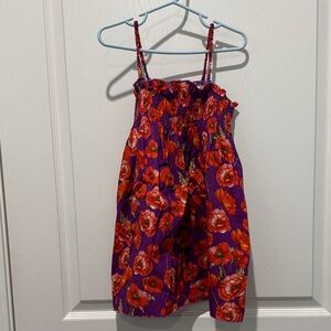 Dolce & Gabbana Purple and Red Floral Kids Dress